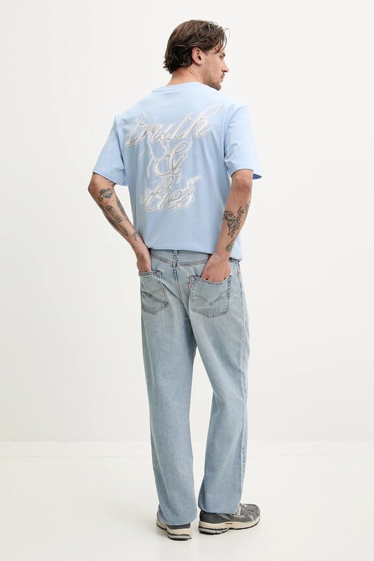 Karl Kani tricou din bumbac 60300332 albastru SS25