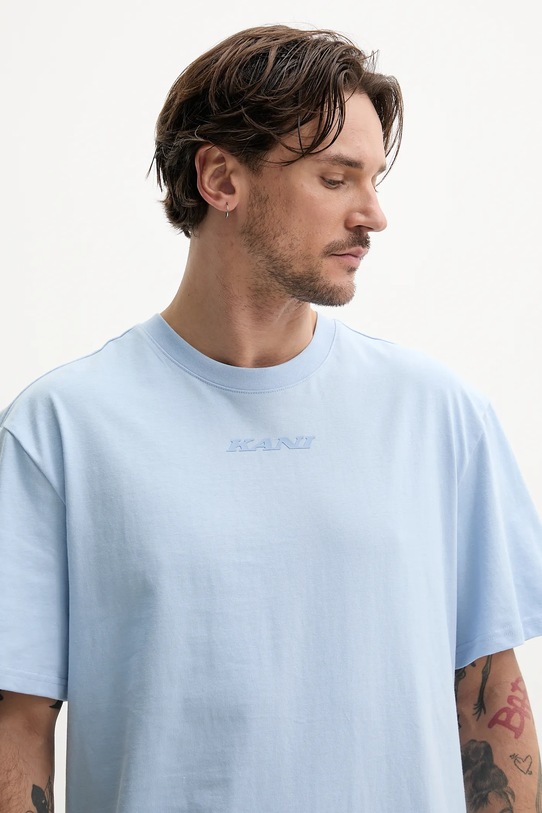 Бавовняна футболка Karl Kani блакитний 60300332