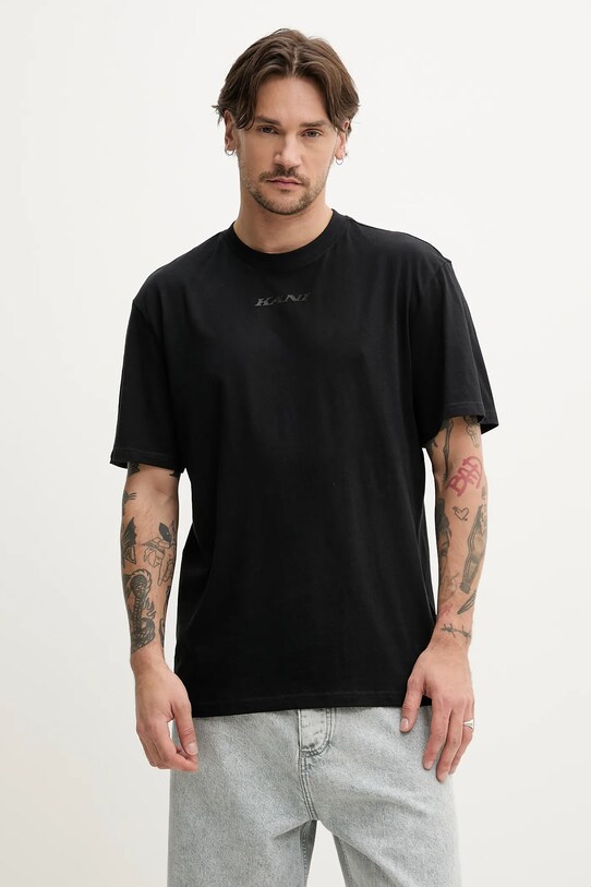 Odzież Karl Kani t-shirt bawełniany 60300333 czarny