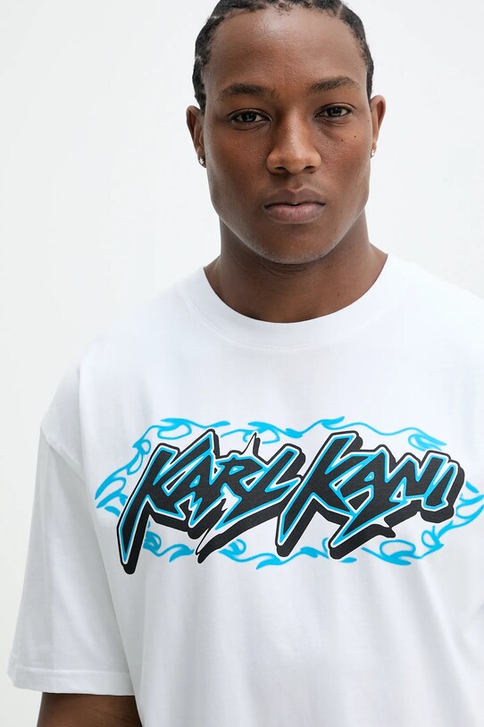 Karl Kani tricou din bumbac alb 60300353