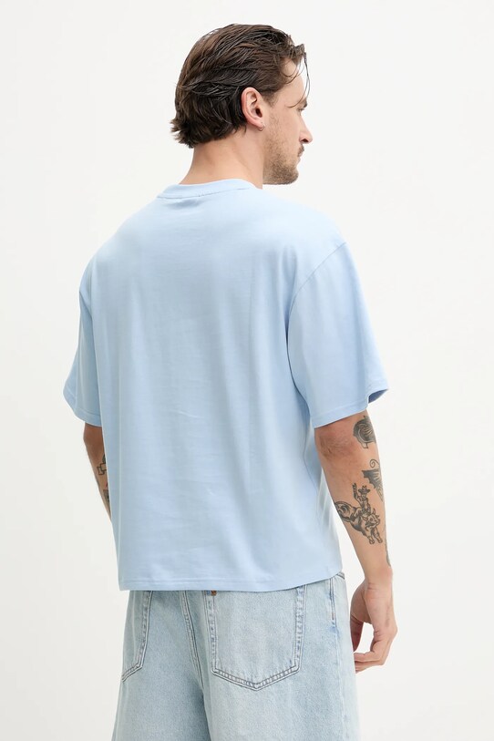 Бавовняна футболка Karl Kani 60300357 блакитний SS25