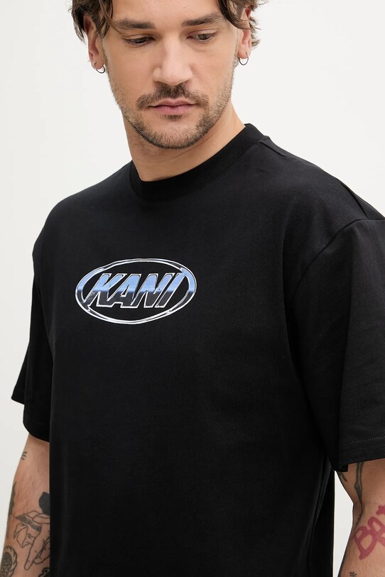 Бавовняна футболка Karl Kani чорний 60300358