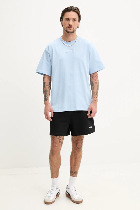 Bavlněné tričko Karl Kani 60300338 modrá SS25