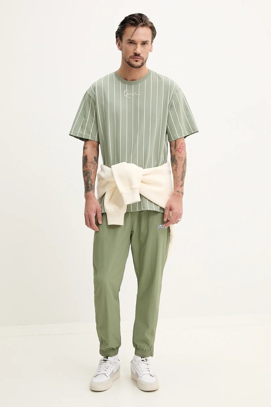 Karl Kani tricou din bumbac 60300340 verde SS25