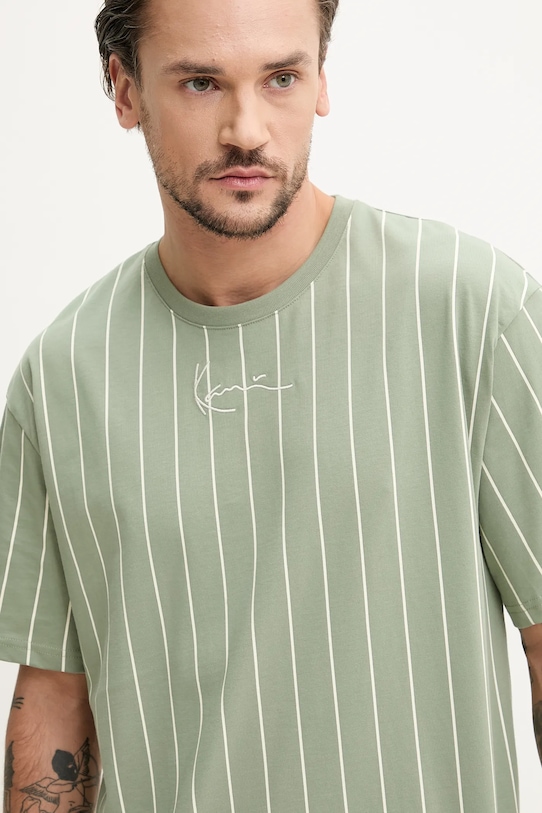 Karl Kani tricou din bumbac verde 60300340