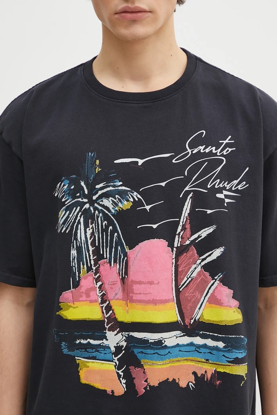 RHUDE t-shirt in cotone Saint-Rhude grigio RHPS25TT04012