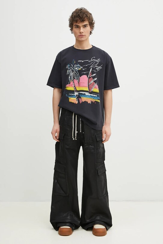 Bavlněné tričko RHUDE Saint-Rhude RHPS25TT04012 šedá