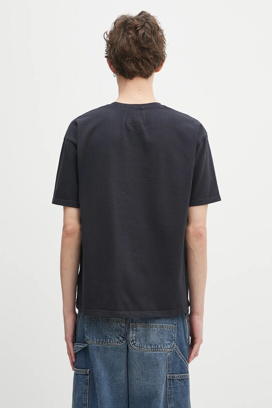 Odzież RHUDE t-shirt bawełniany Script Crest RHPS25TT07012 czarny