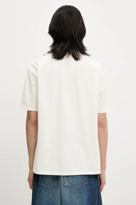 Odzież RHUDE t-shirt bawełniany Ponytail RHSS25TT08012 beżowy