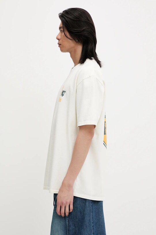 RHUDE t-shirt bawełniany Tabaco RHSS25TT09012 beżowy SS25