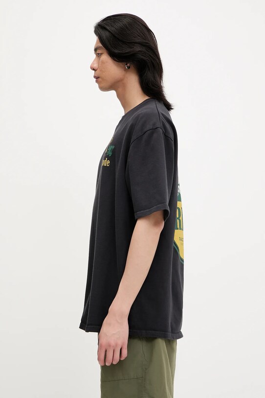 RHUDE t-shirt bawełniany Tabaco RHSS25TT09012 czarny SS25