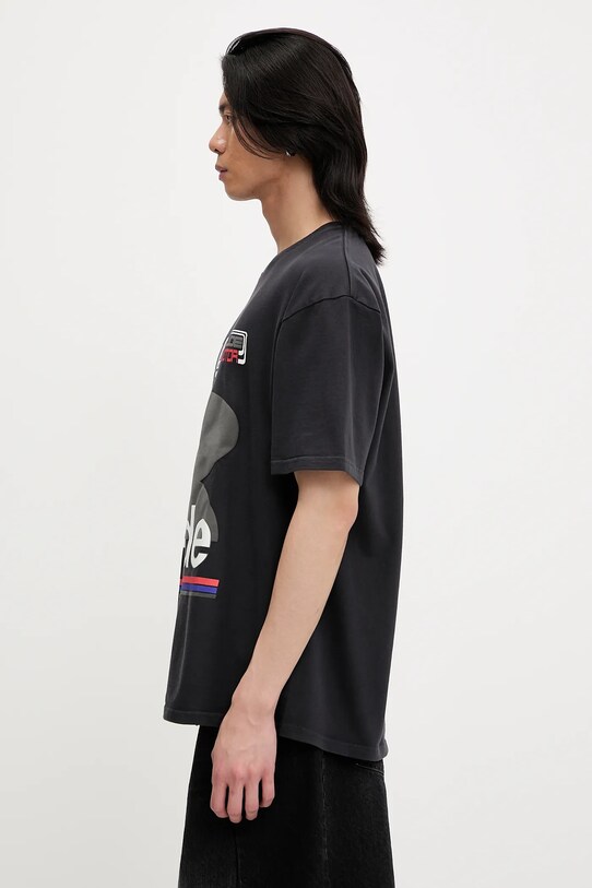 RHUDE t-shirt bawełniany Petrol Patch RHSS25TT12012 czarny SS25