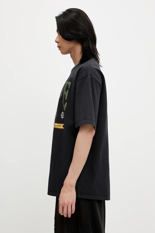 RHUDE t-shirt bawełniany Monaco Regatta RHSS25TT13012 czarny SS25