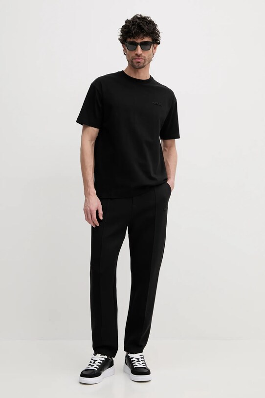 Памучна тениска MACKAGE TEE.R черен SS25