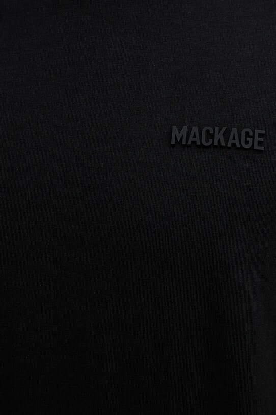 Памучна тениска MACKAGE TEE.R черен