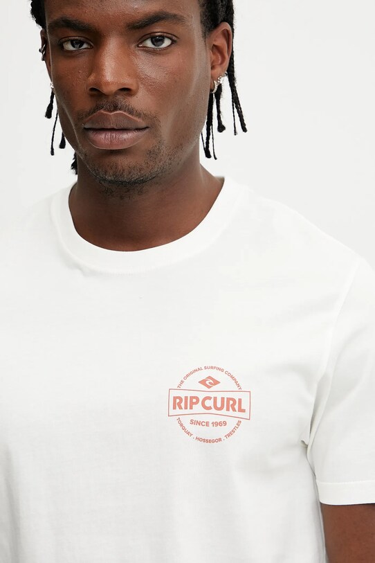 Бавовняна футболка Rip Curl бежевий 0MKMTE