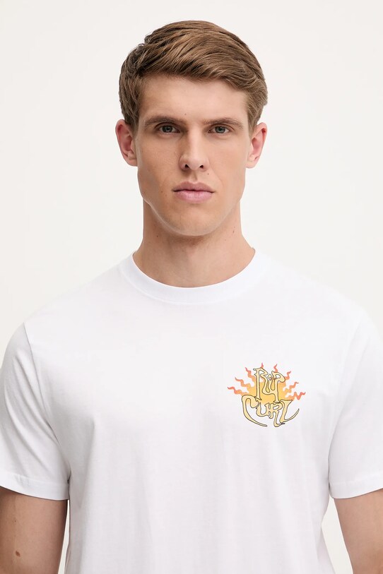 Rip Curl t-shirt bawełniany DAZED biały 0OFMTE