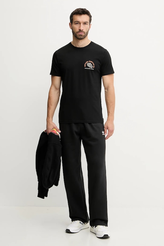 Rip Curl tricou din bumbac DESTI ANIMALS 0OHMTE negru SS25