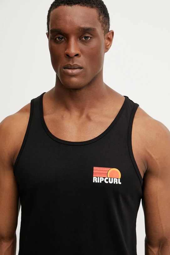 Бавовняна футболка Rip Curl SURF REVIVAL чорний 0OIMTE