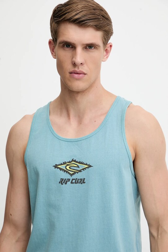 Rip Curl tricou din bumbac RAW ENERGY turcoaz 0OKMTE