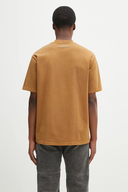 Odjeća Pamučna majica A Bathing Ape Garment Dye Shark Relaxed Fit 1K80109316 smeđa