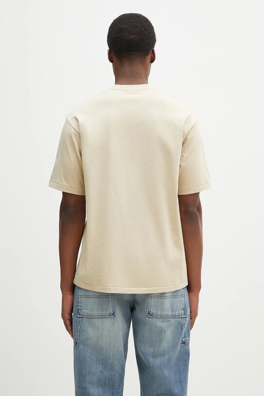 Ρούχα Βαμβακερό μπλουζάκι A Bathing Ape College Monogram College 1L30110322 μπεζ