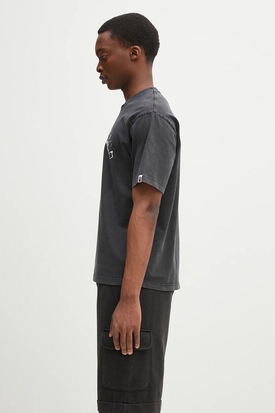 A Bathing Ape cotton t-shirt Garment Dye Spray Print College 1L30109345 black SS25