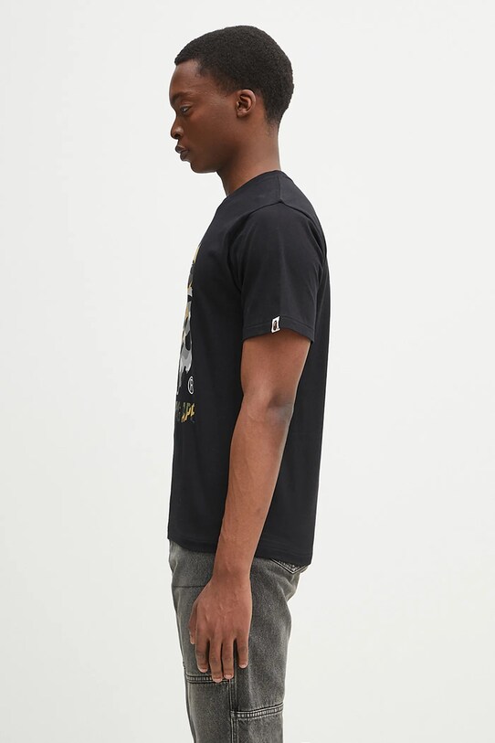 A Bathing Ape t-shirt in cotone 1St Camo Crazy By Bathing Ape 1L30110017 nero SS25
