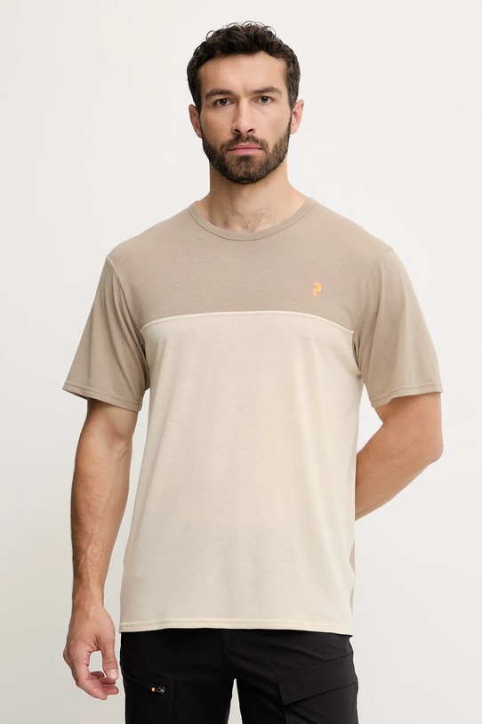 Peak Performance tricou sport cu modele bej G80177
