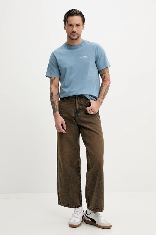 Abercrombie & Fitch t-shirt bawełniany KI123.5001.213 niebieski SS25