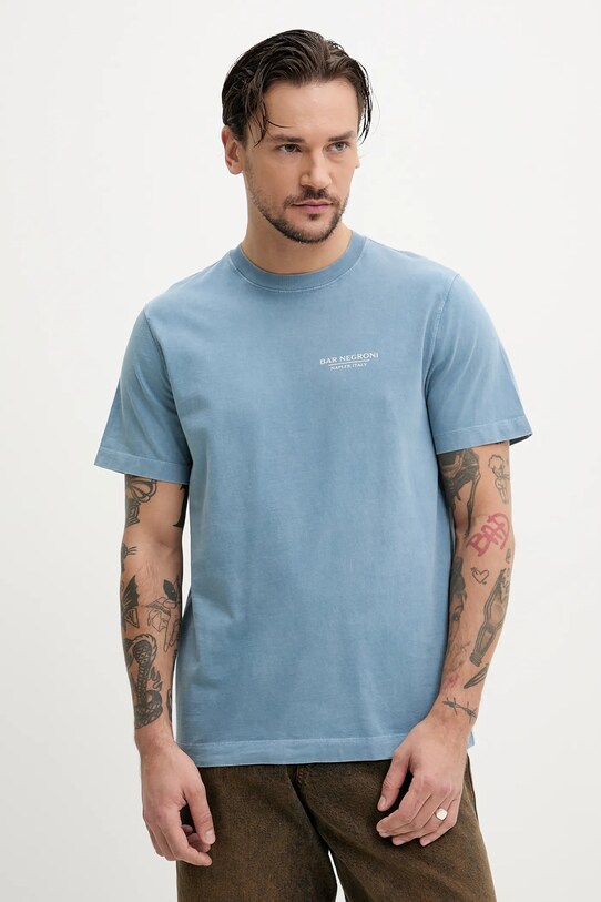 Odzież Abercrombie & Fitch t-shirt bawełniany KI123.5001.213 niebieski