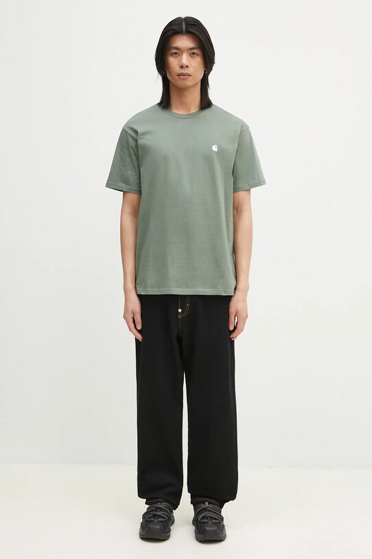 Carhartt WIP cotton t-shirt S/S Madison T-Shirt I033000.22XXX green