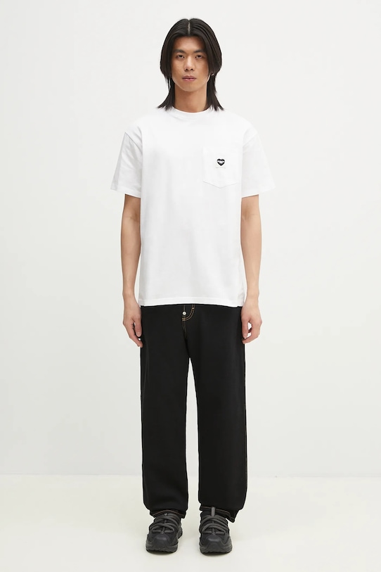 Бавовняна футболка Carhartt WIP S/S Pocket Heart T-Shirt I032128.00AXX білий