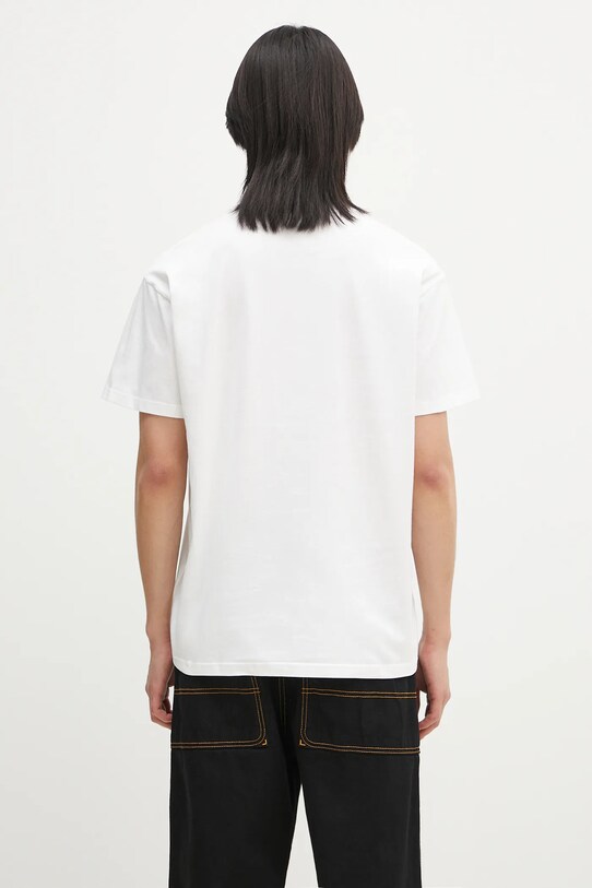 Odzież Carhartt WIP t-shirt bawełniany S/S Pocket Heart T-Shirt I032128.1WZXX biały