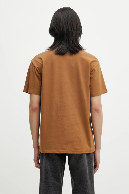 Abbigliamento Carhartt WIP t-shirt in cotone S/S Pocket Heart T-Shirt I032128.HZXX marrone