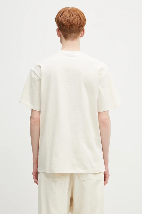 Одежда Хлопковая футболка Carhartt WIP S/S Ingo Pocket T-Shirt I034486.32MXX бежевый