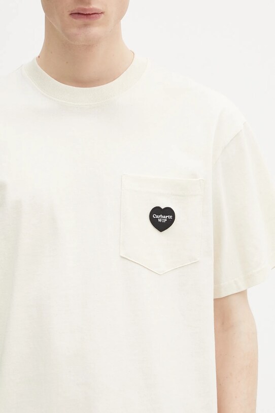 Хлопковая футболка Carhartt WIP S/S Ingo Pocket T-Shirt бежевый I034486.32MXX