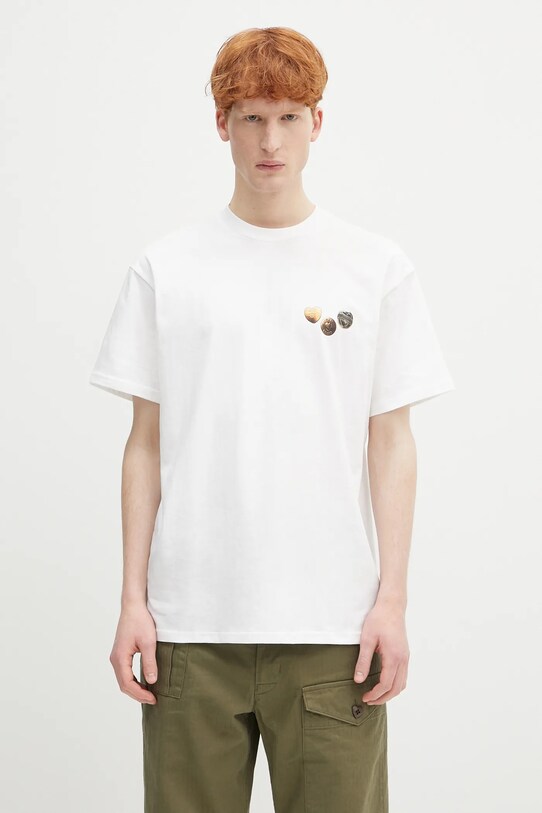 Clothing Carhartt WIP cotton t-shirt S/S Button T-Shirt I034658.02XX white