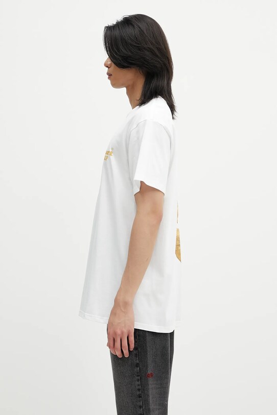 Carhartt WIP t-shirt in cotone S/S Hartt Chain T-Shirt I034663.02XX bianco SS25