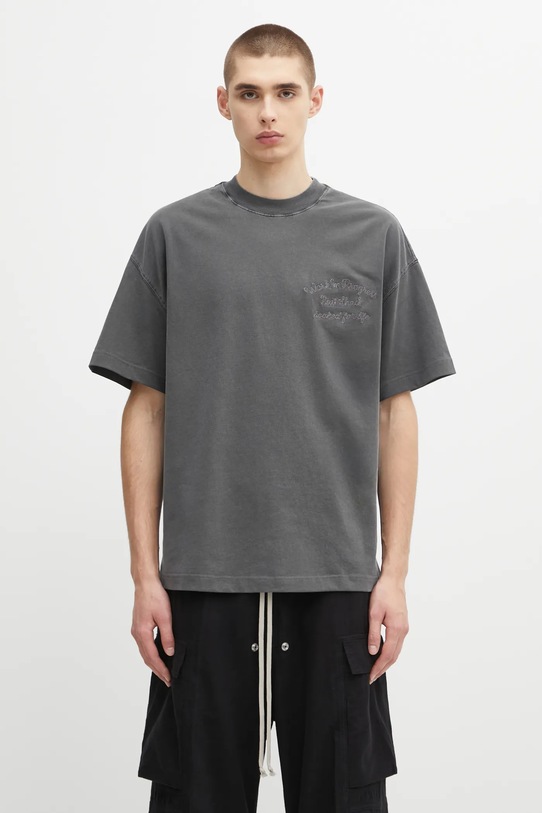 Carhartt WIP cotton t-shirt S/S Bait Shack T-Shirt applique gray I034660.89GD