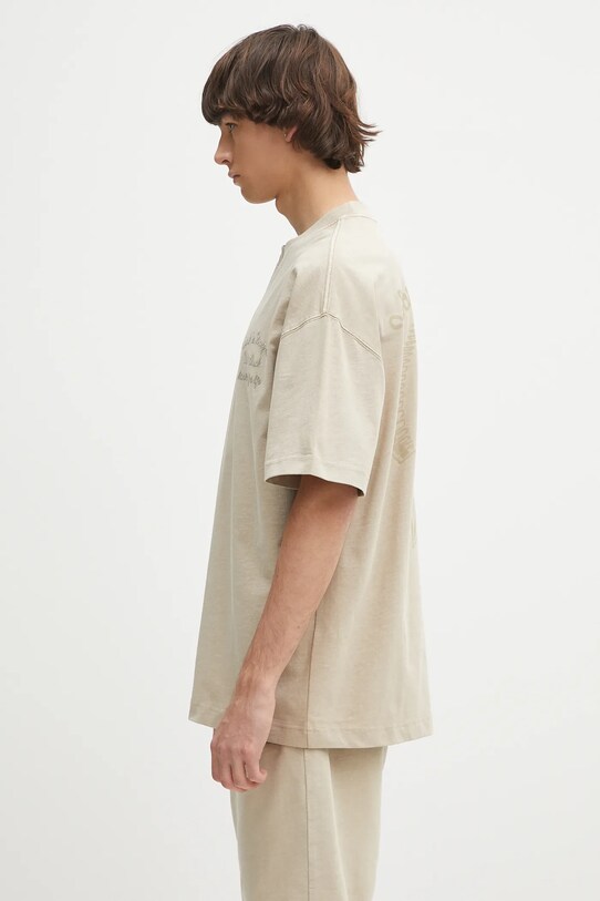 Carhartt WIP tricou din bumbac S/S Bait Shack T-Shirt I034660.G1GD bej SS25