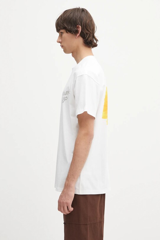 Carhartt WIP tricou din bumbac S/S Sunflower T-Shirt I034661.02XX alb SS25