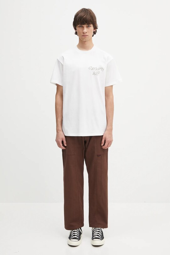 Carhartt WIP cotton t-shirt S/S Sunflower T-Shirt I034661.02XX white