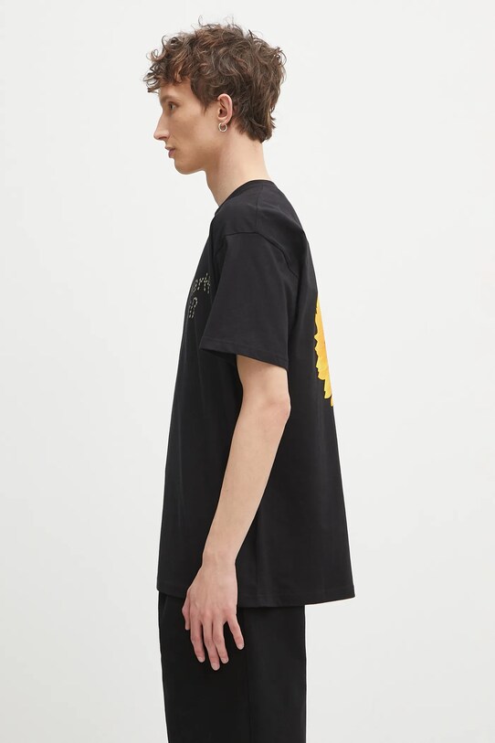 Βαμβακερό μπλουζάκι Carhartt WIP S/S Sunflower T-Shirt I034661.89XX μαύρο SS25