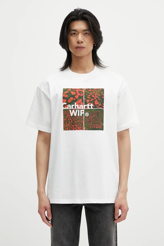Carhartt WIP t-shirt S/S Valley T-Shirt regolare bianco I034657.02XX