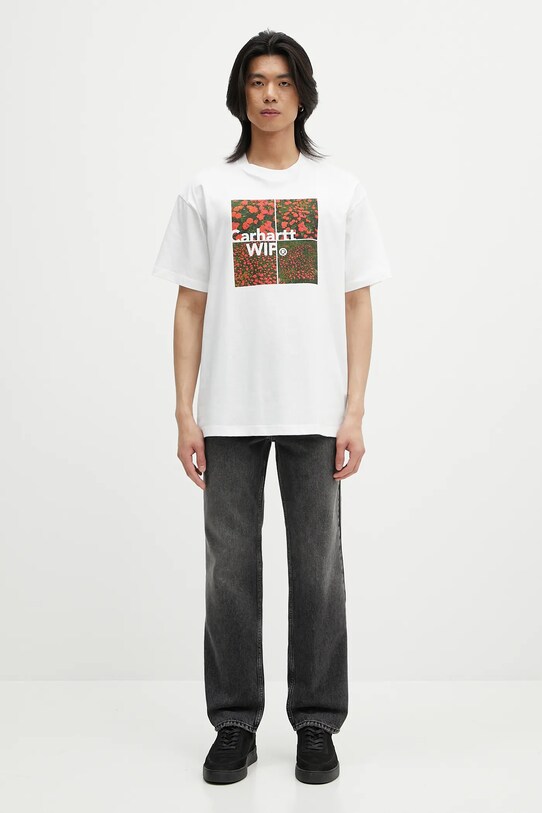 Carhartt WIP t-shirt S/S Valley T-Shirt I034657.02XX bianco