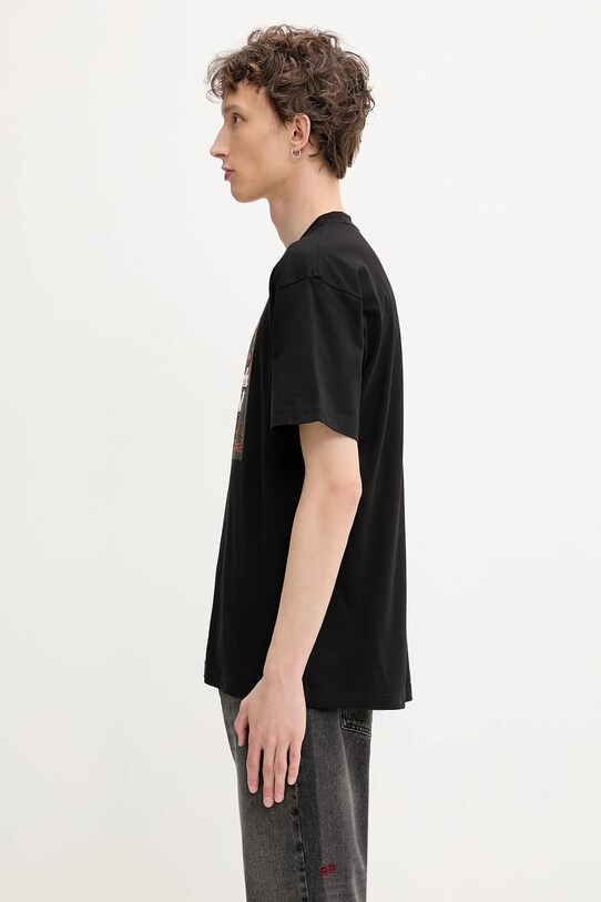 Βαμβακερό μπλουζάκι Carhartt WIP S/S Valley T-Shirt I034657.89XX μαύρο SS25