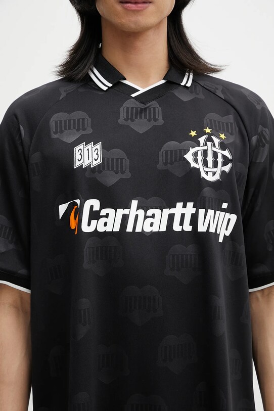 Поло Carhartt WIP S/S Hartt’s Football T-Shirt чёрный I034625.2UFXX