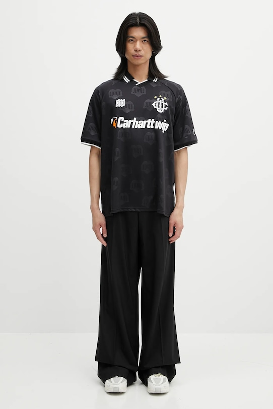Carhartt WIP polo shirt S/S Hartt’s Football T-Shirt I034625.2UFXX black