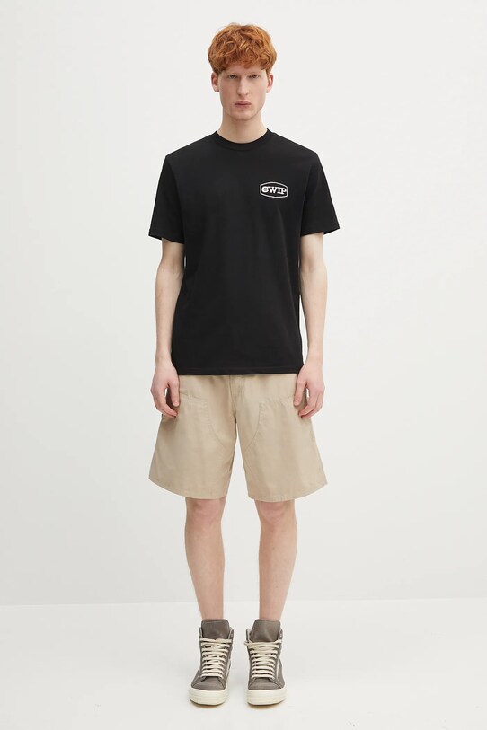Памучна тениска Carhartt WIP S/S Lay Up T-Shirt I034765.2XQXX черен